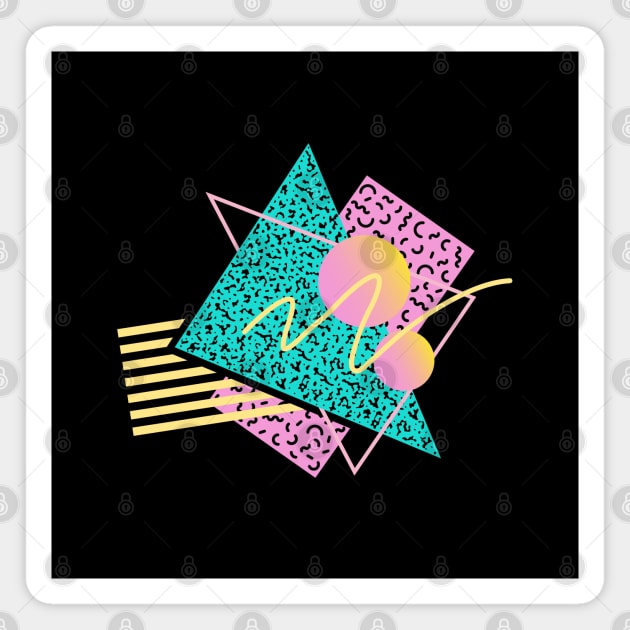 Memphis Pattern 7 / 80s Retro Magnet by Studio Memphis Waves